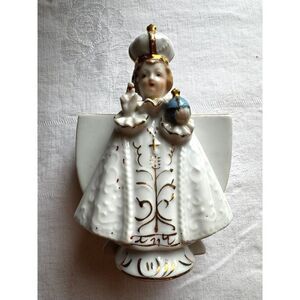 Beautiful vintage Infant of Prague planter made in Japan